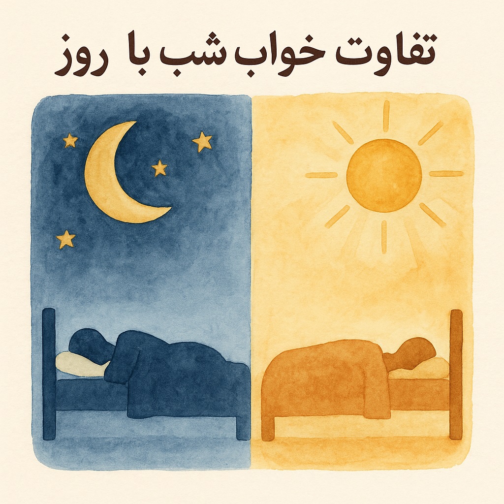 تفاوت خواب شب با روز