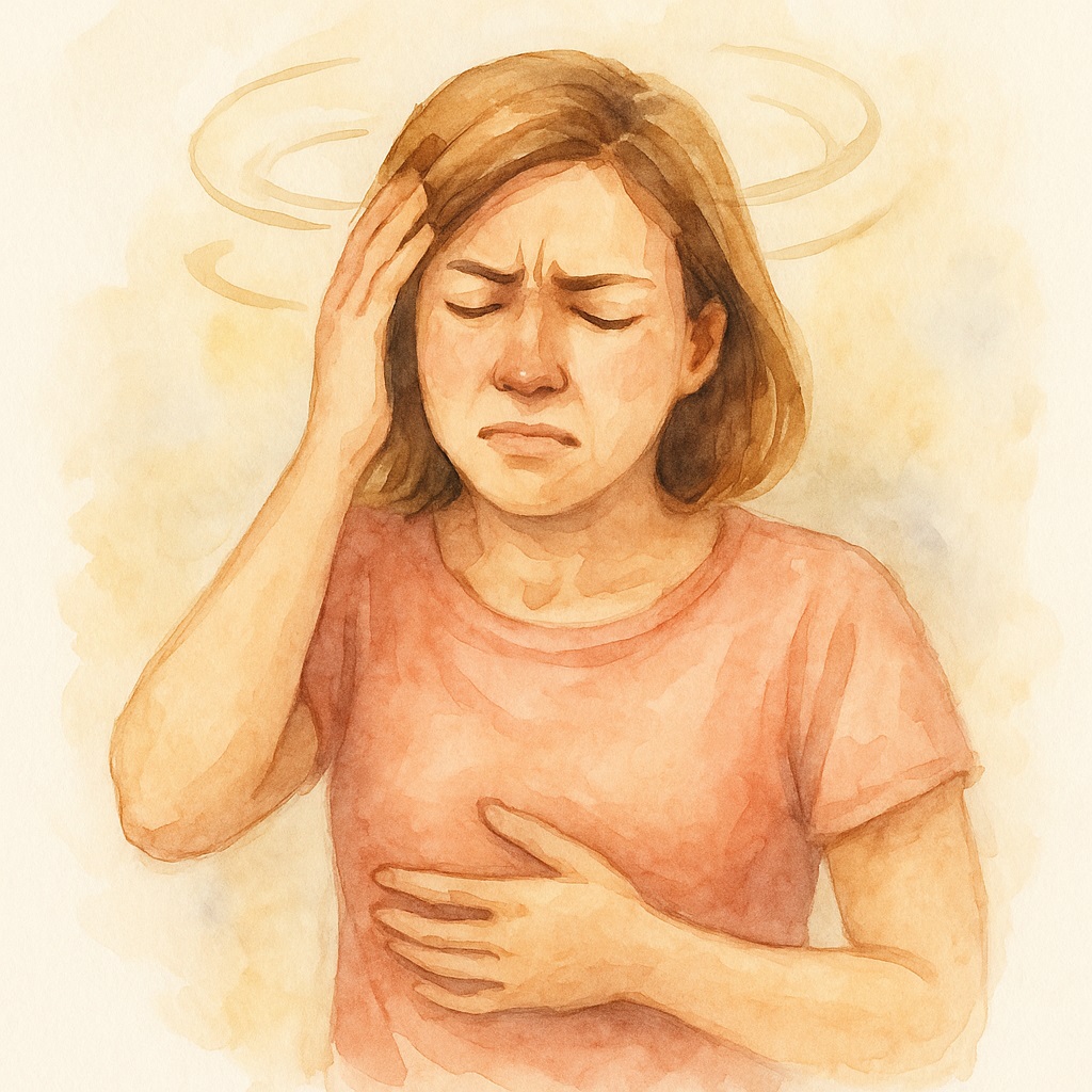 علت سرگیجه و حالت تهوع ناگهانی